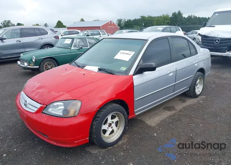 2003 Honda Civic Lx z USA, uszkodzony, nr VIN 1HGES16593L003217